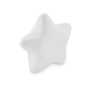 Gadget antistress STARLY, a forma di stella MO2453 - Bianco