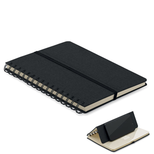 Notebook spiralato personalizzato STRATA MO2522 - Nero