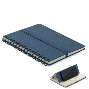 Notebook spiralato personalizzato STRATA MO2522 - Blu