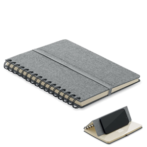 Notebook spiralato personalizzato STRATA MO2522 - Grigio