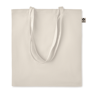 Shopping bag personalizzata in cotone organico 140gr cm 38x42 ZIMDE MO6190 - Beige