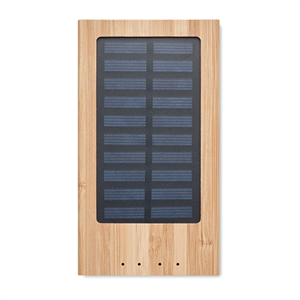 Powerbank a energia solare in bamboo 4000 mAh ARENA SOLAR MO6509 - Legno