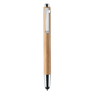 Penna personalizzata in bamboo con touch BYRON MO8052 - Legno
