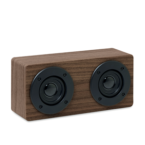 Speaker wireless personalizzato in legno SONICTWO MO9083 - Marrone