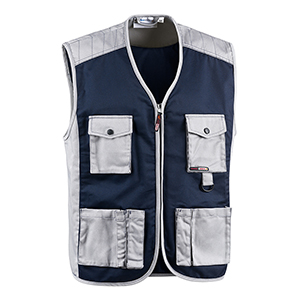 Gilet multitasche Sottozero Job ARIA SJ N150BG - Blu Navy - Grigio