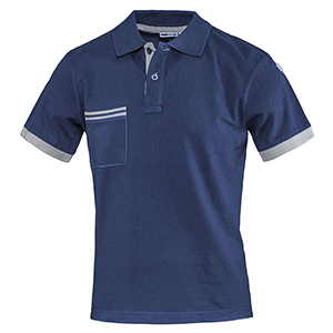 Polo da lavoro Sottozero Job ARIA SJ N170BG - Blu Navy - Grigio