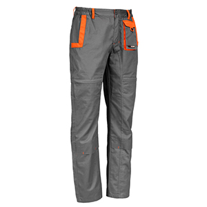 Pantalone da lavoro invernale Sottozero SPAZIO N220GAW - Grigio - Arancio