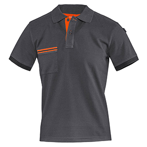 Polo da lavoro Sottozero Job ECLISSE SJ N970GN - Grigio Smoke - Nero