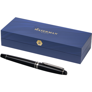 Penna roller di lusso in metallo Waterman EXPERT PF106506 - Nero - Silver