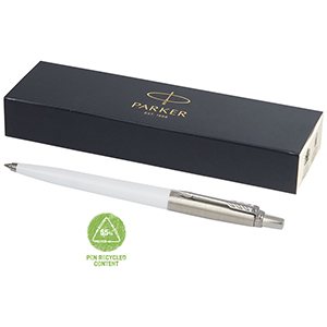 Penna a sfera personalizzata Parker Jotter Recycled PF107823 - Bianco 