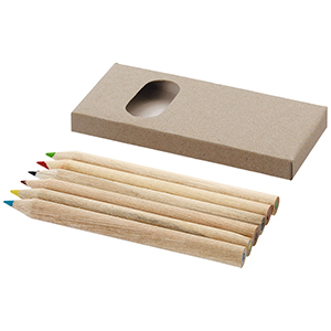 Set di matite per disegnare/colorare da 6 pezzi Artemaa PF107830 - Natural 