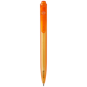 Penna a sfera personalizzata in plastica destinata all'oceano Thalaasa PF107835 - Arancio 