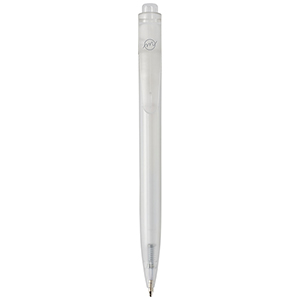 Penna a sfera personalizzata in plastica destinata all'oceano Thalaasa PF107835 - Bianco 