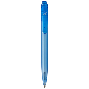 Penna a sfera personalizzata in plastica destinata all'oceano Thalaasa PF107835 - Blu 