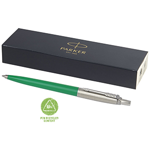 Penna a sfera personalizzata Parker Jotter Recycled PF107865 - Verde 