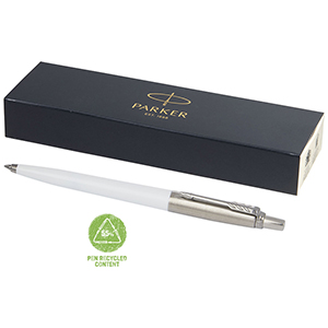 Penna a sfera personalizzata Parker Jotter Recycled PF107865 - Bianco 