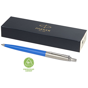 Penna a sfera personalizzata Parker Jotter Recycled PF107865 - Blu Process 