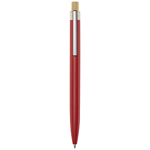 Penna a sfera in alluminio riciclato personalizzata Nooshin PF107878 - Rosso 