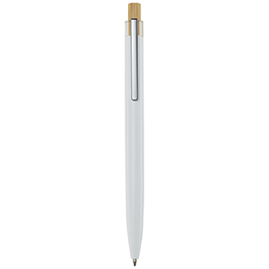 Penna a sfera in alluminio riciclato personalizzata Nooshin PF107878 - Bianco 