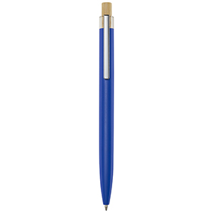 Penna a sfera in alluminio riciclato personalizzata Nooshin PF107878 - Blu 