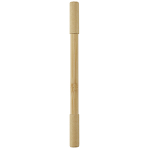 Penna a 2 punte in bambù personalizzate Samambu PF107891 - Naturale 