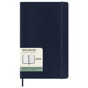 Blocco note 12 mesi formato L con copertina morbida Moleskine PF107938 - Blu 