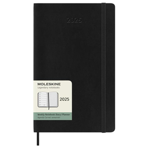 Blocco note 12 mesi formato L con copertina morbida Moleskine PF107938 - Nero 