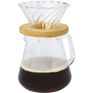 Macchina per il caffé in vetro da 500 ml Geis PF113313 - Trasparente - Natural