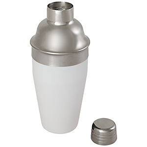 Shaker per cocktail personalizzato in acciaio inossidabile riciclato Gaudie PF113349 - Bianco 