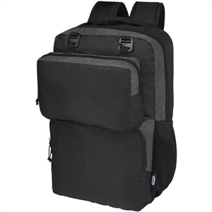 Zaino porta pc per 15 pollici in poliestere riciclato leggero TRAILHEAD PF120682 - Nero - Grigio