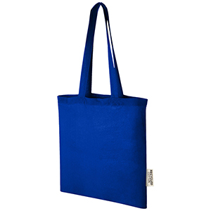 Tote bag personalizzata in cotone riciclato GRS da 140 gsm Madras - 7L PF120695 - Blu Royal 