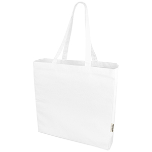 Tote bag personalizzata in tessuto riciclato da 220 gsm Odessa PF120710 - Bianco 