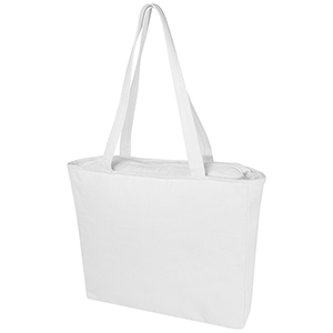 Tote bag personalizzata in materiale riciclato da 500 gsm Weekender Aware PF120712 - Bianco 