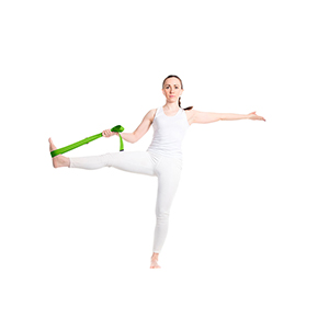 Cinturino per yoga personalizzato in PET riciclato Virabha PF127036 - Verde 