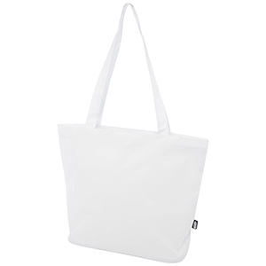 Tote bag personalizzata in materiale riciclato certificato GRS con cerniera Panama 20l PF130052 - Bianco 