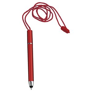 Penna con laccio da collo TOUCH PKD100 - Rosso