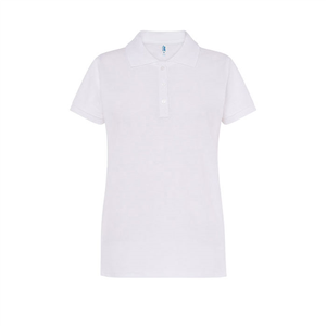 Polo da donna bianca in cotone 200gr JHK REGULAR POPL200-B - Bianco