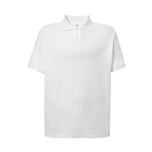 Polo da uomo bianca in cotone 210gr JHK REGULAR PORA210-B - Bianco