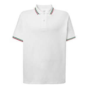 Polo maniche lunghe bianca in cotone 210gr JHK REGULAR PORA210ITA-B - Bianco