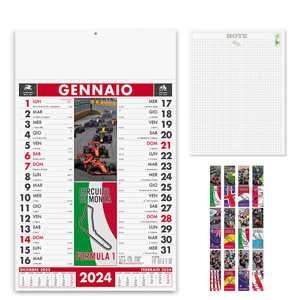 Calendario illustrato mensile testata termosaldata CORSE PPA468 - Senza colore