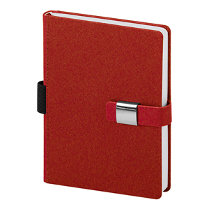 Agenda personalizzabile giornaliera con copertina termovirante e portapenna cm 14,2x20,5 S/D abbinati PPB257 - Rosso