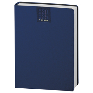 Agenda personalizzata giornaliera 324 pagine con copertina in termovirante cm 17x24 S/D abbinati PPB320 - Blu scuro