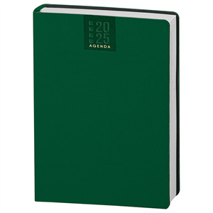 Agenda personalizzata giornaliera 324 pagine con copertina in termovirante cm 17x24 S/D abbinati PPB320 - Verde