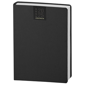 Agenda personalizzata giornaliera 324 pagine con copertina in termovirante cm 15x21 S/D abbinati PPB330 - Nero