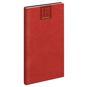 Agenda settimanale 136 pagine cm 8x15 PRINTFLEX PPB350 - Rosso