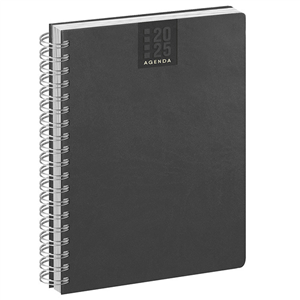 Agenda personalizzata giornaliera 336 pagine con copertina in termovirante cm 15x21 PPB375 - Nero