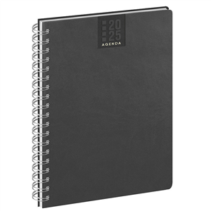 Agenda settimanale 128 pagine cm 17x24 SPIRAL PRINTFLEX PPB380 - Nero