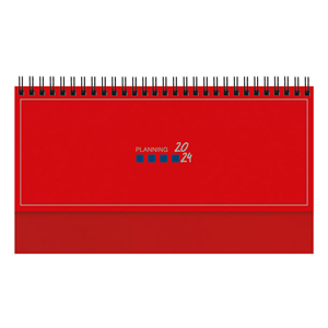 Planning settimanale cm 25x14  PPB499 - Rosso