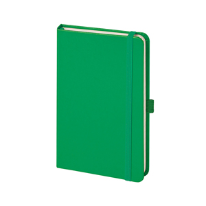 Quaderno personalizzato con portapenna e copertina con elastico in formato A5 NOTES PEN PPB613 - Verde