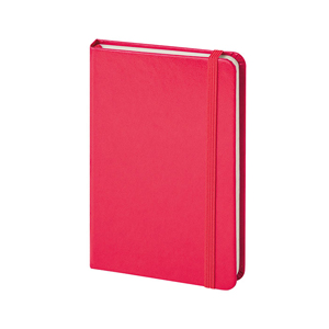 Quaderno pubblicitario con elastico in formato A6 NOTES COLOR PPB614 - Rosso